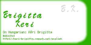 brigitta keri business card